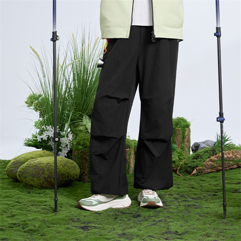 乔丹梭织长裤女2025夏季透气速干宽松户外运动裤女裤QDFYK2253163