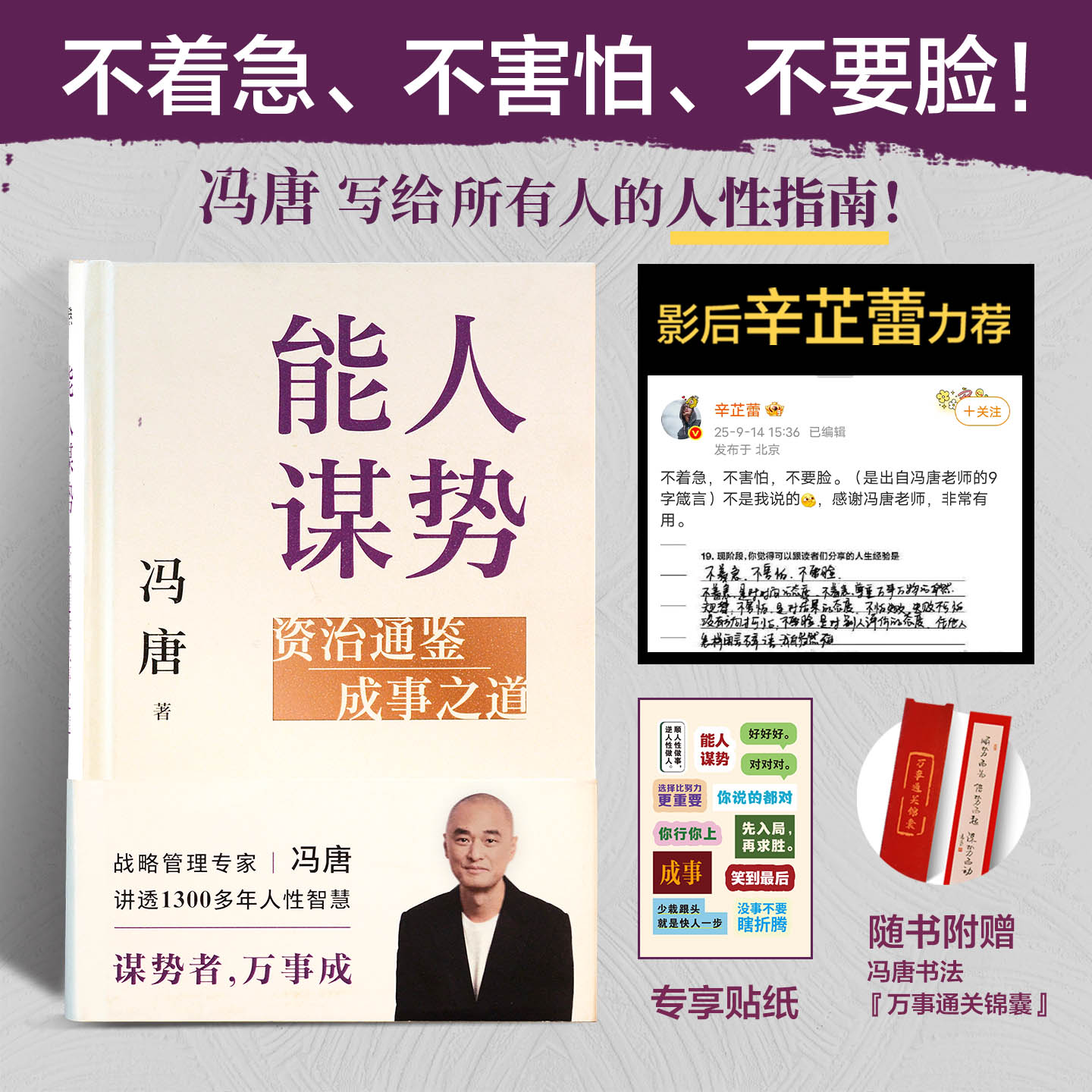 能人谋势：资治通鉴成事之道 辛芷影后冯唐迷茫时代下的战略心法书