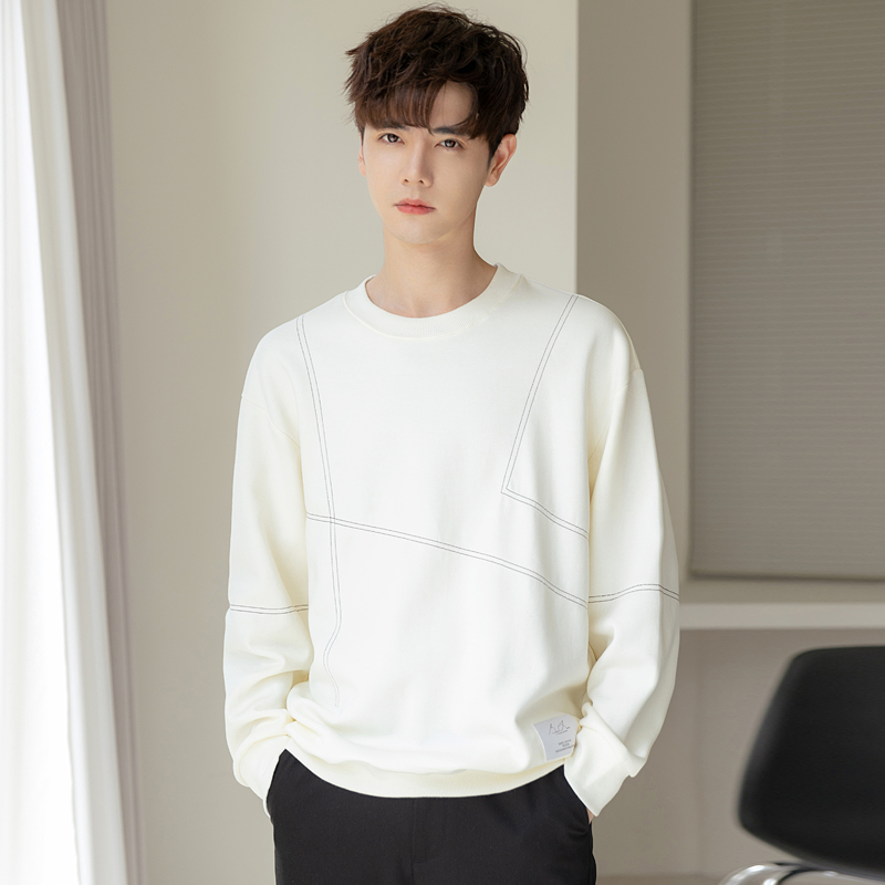 重磅卫衣男款爆款长袖秋季新款休闲百搭圆领高档青少年男士男装潮