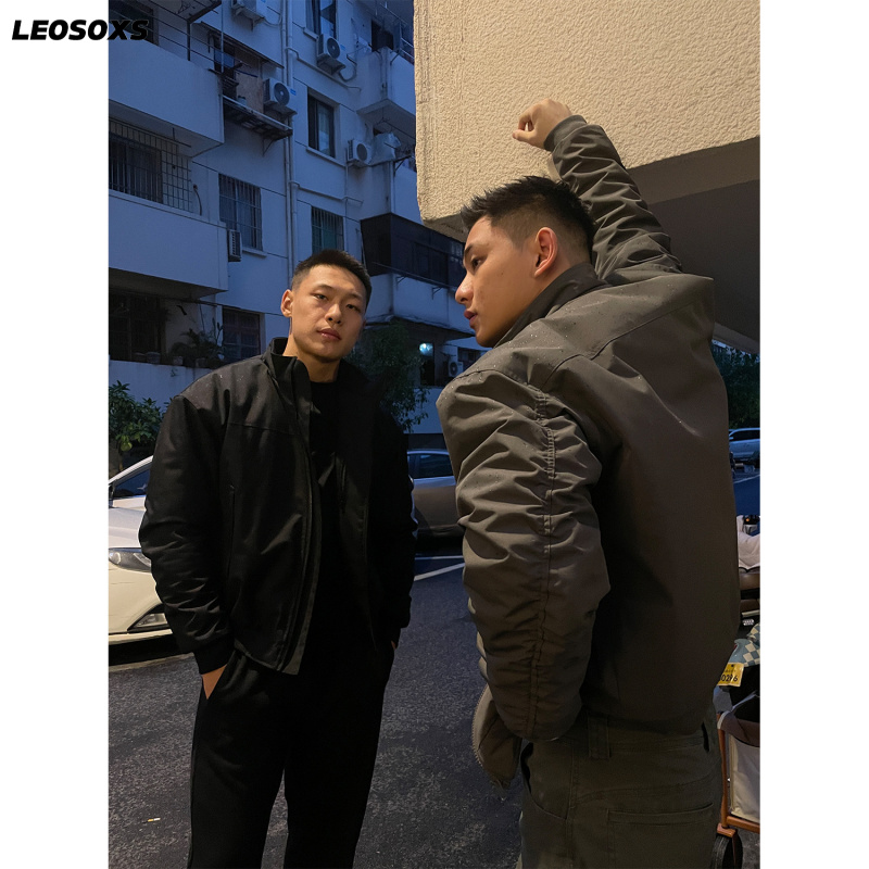 2025冬季新款棉服美式三防教练棉衣工装飞行夹克立领大码加棉外套