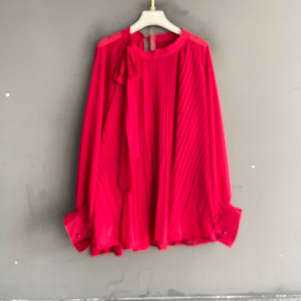 蕾丝拼接时尚绑带宽松百搭显瘦衬衫上衣