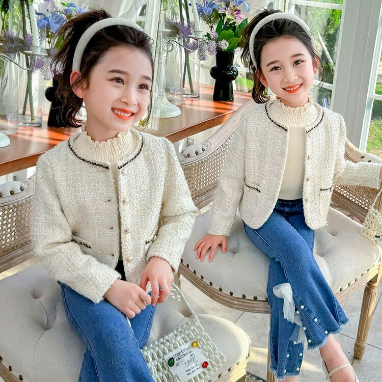 童泰【断码】女童外套时髦2025春装新款洋气儿童韩版甜美宝宝香风