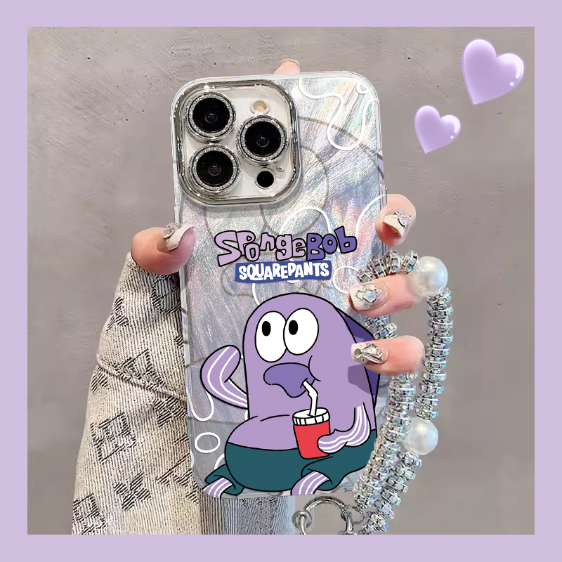 比奇堡居民手机壳适用于苹果16/华为/oppo/vivo羽纱壳可爱卡通新