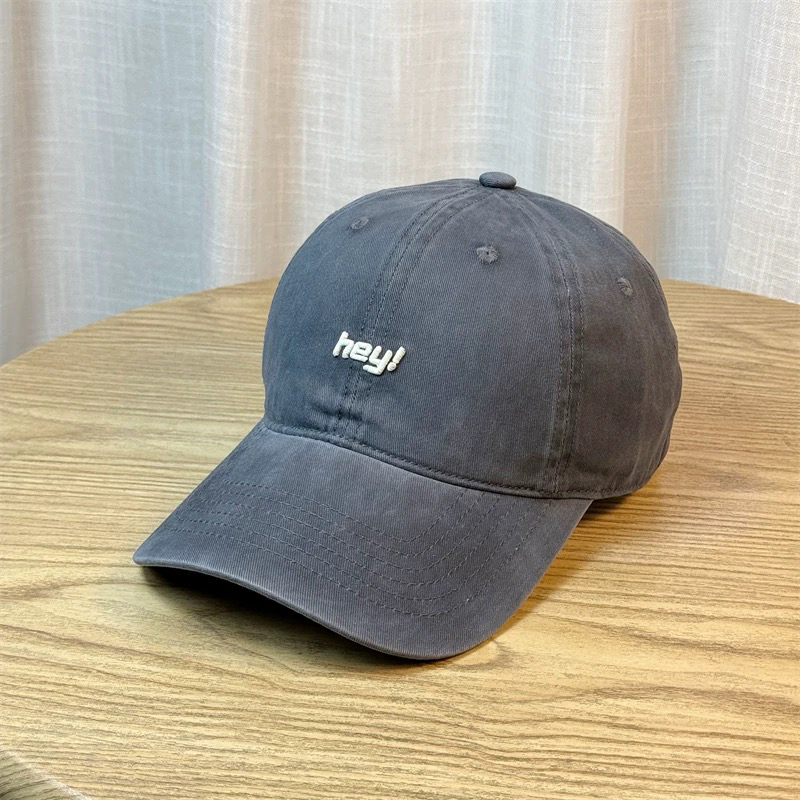 新款棉质棒球帽韩版鸭舌帽宽檐显脸小休闲百搭帽子夏季遮阳男女潮