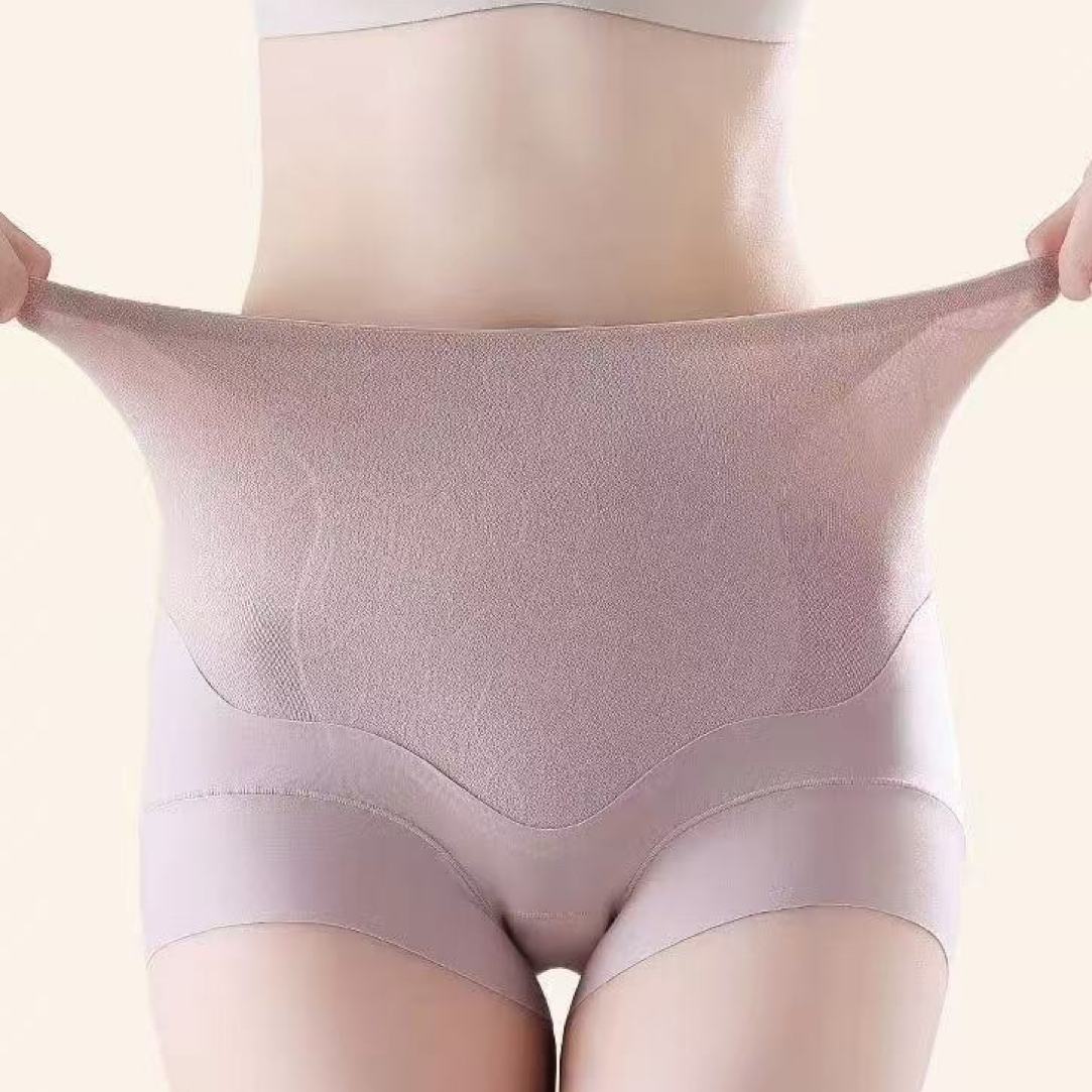 【生姜收腹】女士无痕高腰提花轻塑三角内裤透气收小肚收腹提臀