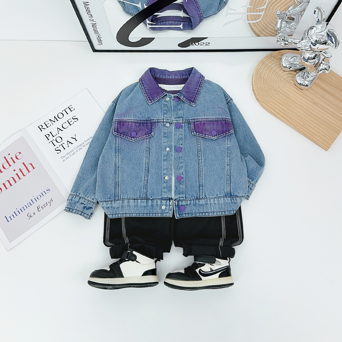 男童牛仔外套春秋2025秋新款秋装儿童夹克 BQ25801Y 悠悠童话童装