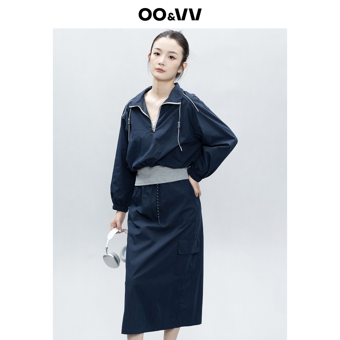 OO&VV【苍海聆风】2025春季新款时尚运动卫衣套装女松弛感两件早春