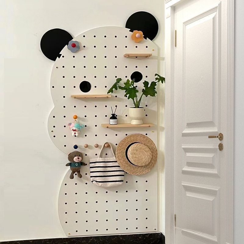 【定制链接】小熊洞洞板创意客厅玄关阳台收纳架置物架洞洞板置物架