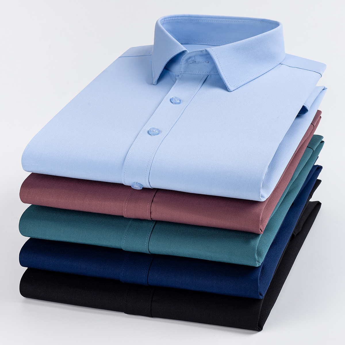 FIRS/杉杉商务正装男竹纤维弹力长袖衬衫