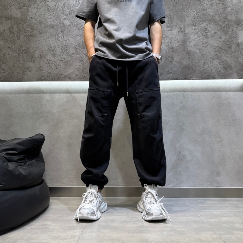 山海原创设计百搭工装裤日系休闲裤秋季直筒秋冬男士日系宽松长裤