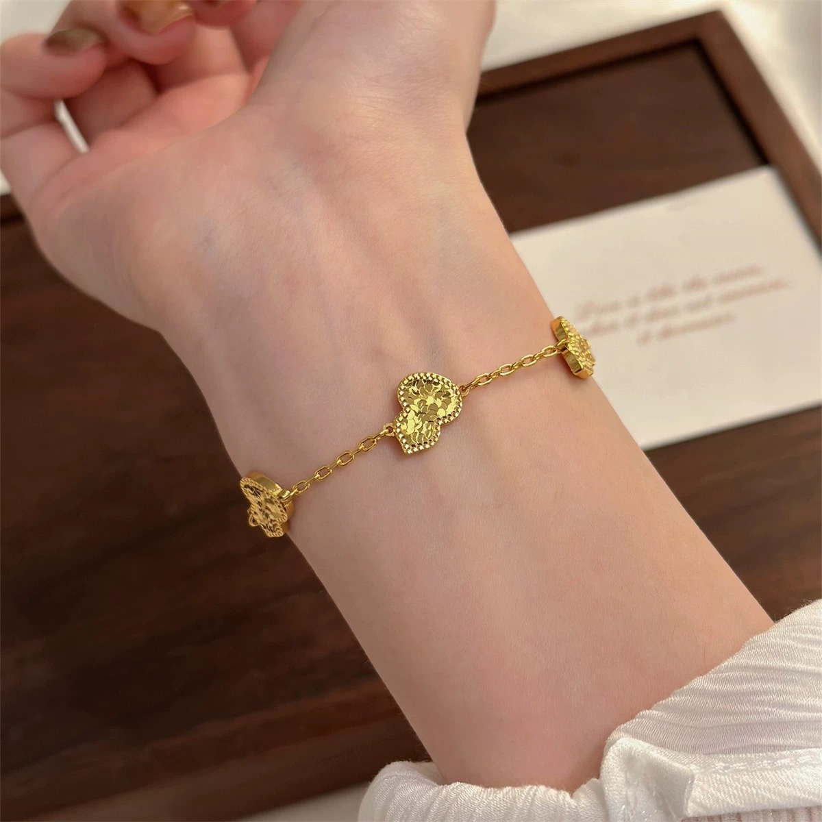 铜合金手链 【龙鳞碎冰冰葫芦手链】轻奢复古时尚小众气质可调节款