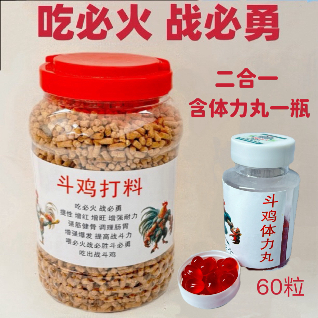 军军斗鸡打料越吃越红越吃越旺吃出斗鸡王