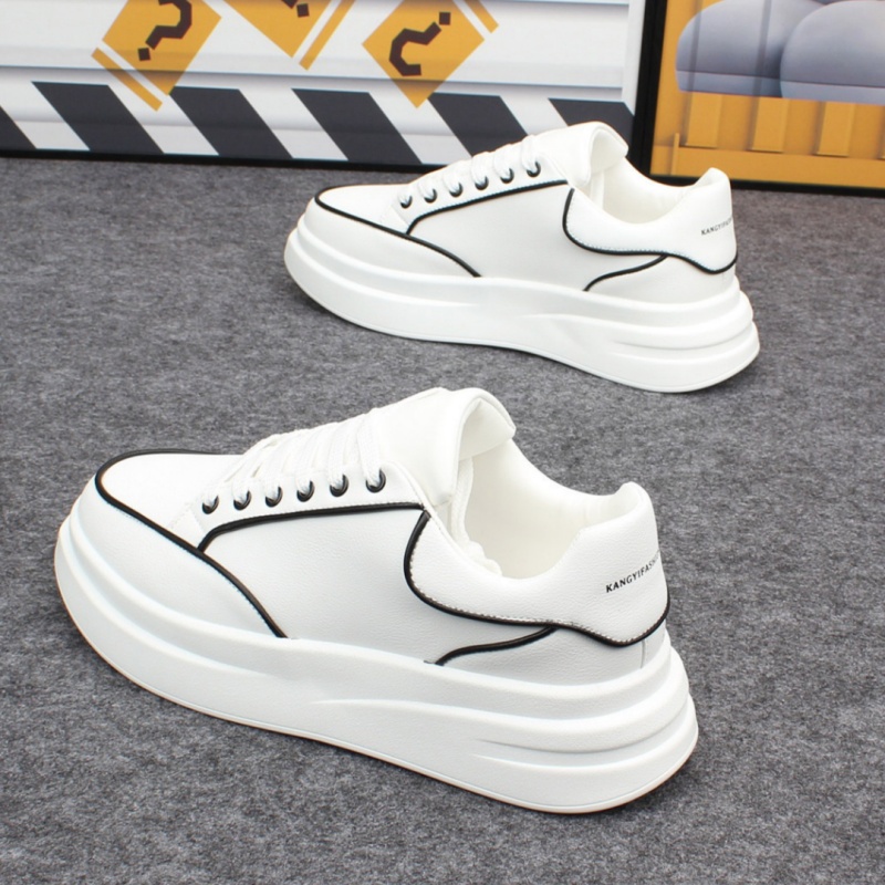新款厚底小白鞋男女低帮情侣运动鞋轻便舒适软底休闲百搭潮流男款