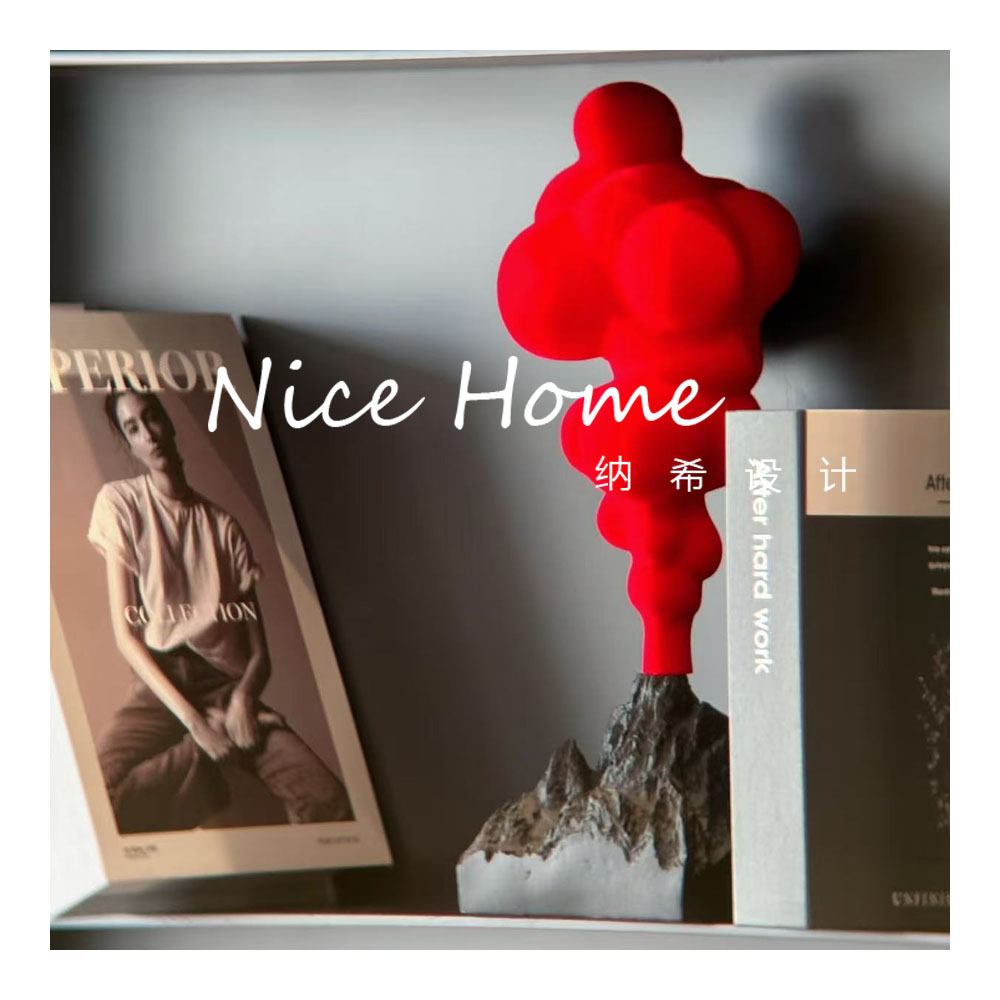 火山云摆件客厅卧室玄关电视柜软装样板房别墅艺术高级感装饰品