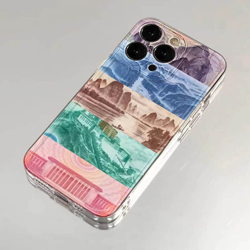 夕与空创意大好河山适用苹果16/15太空手机壳华为vivo小米14oppo