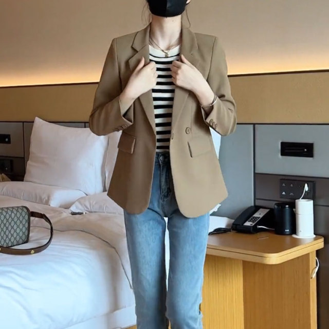 2023秋季新款小个子穿搭职业小西服女士初秋减龄上衣气质西装外套