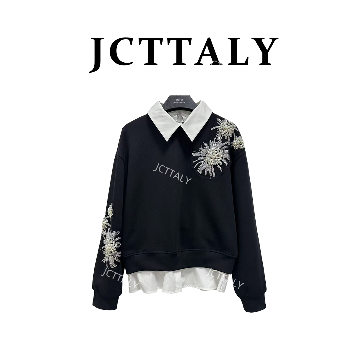 【宠粉价】秋季新款高定轻奢时尚假两件女款卫衣NH-Q0281