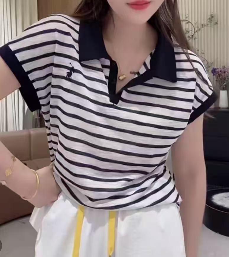 竹节麻POLO衫短袖T恤上新【88】