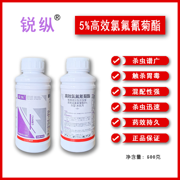 5%高效氯氟氰菊酯菜青虫杀虫剂