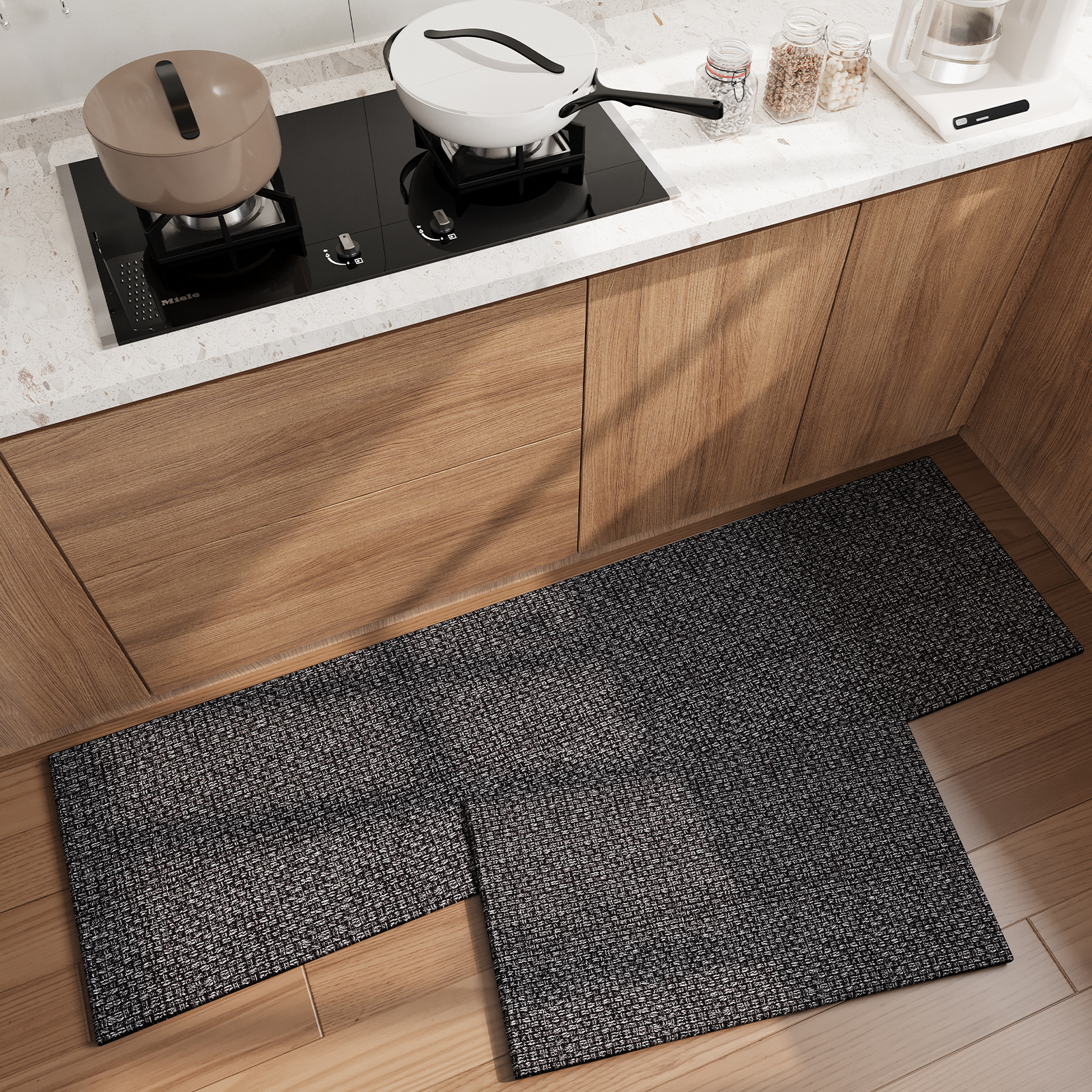 忘忧虫轻奢厨房专用地垫防水防油脚垫家用高级免洗耐脏防滑垫地毯