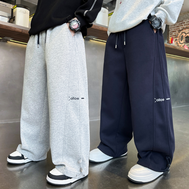 男童春秋款洋气运动卫裤2025新款儿童秋季休闲裤子大童秋装休闲裤