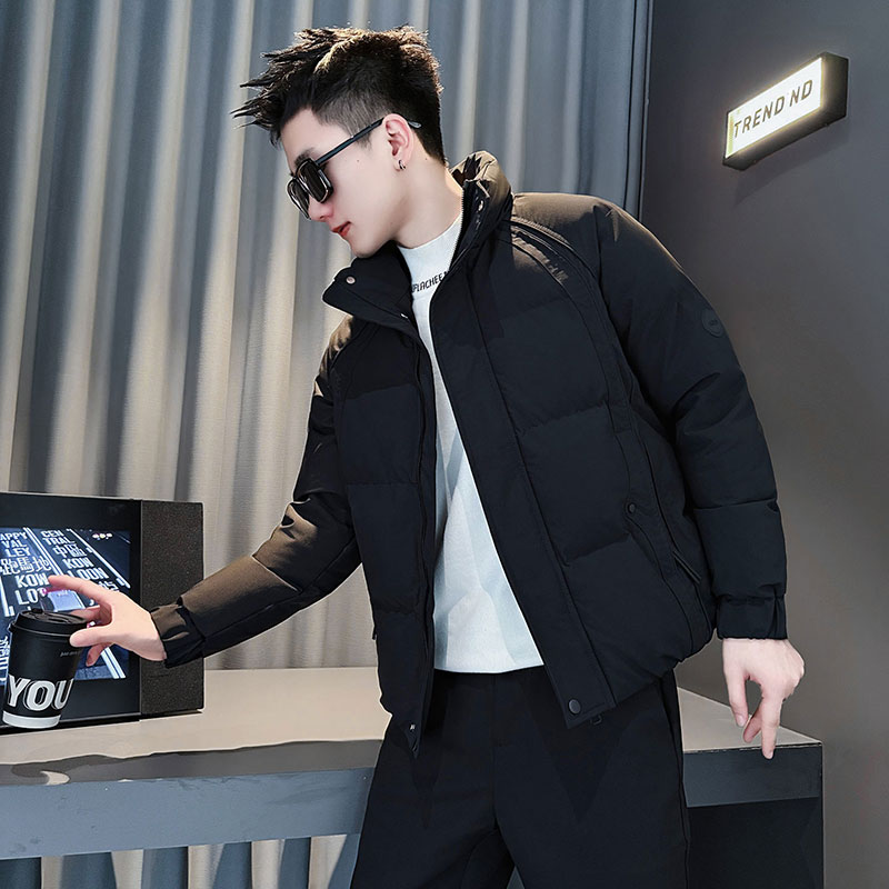 潮牌解构棉服外套男款冬季棉衣2025新款设计感加厚保暖立领棉袄子