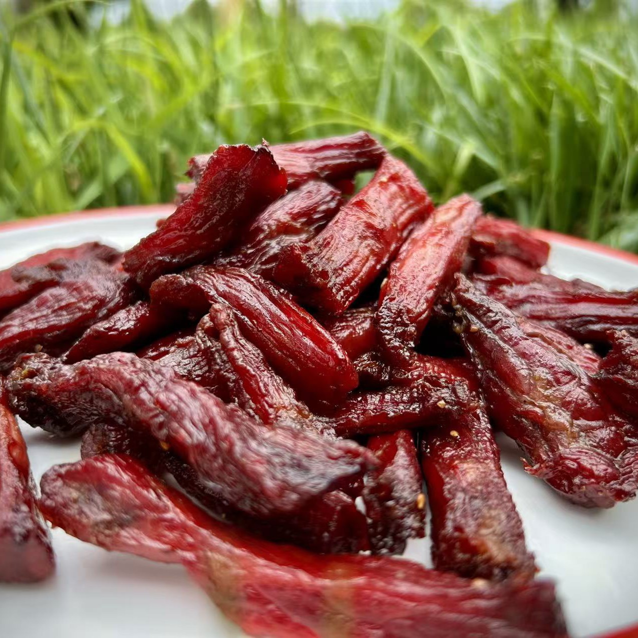 梅山腌花坊生态牛肉油淋麻辣牛干巴