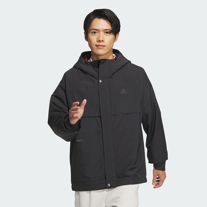 adidas/阿迪达斯男抗风透湿疏水运动休闲连帽夹克城市机能JI8680