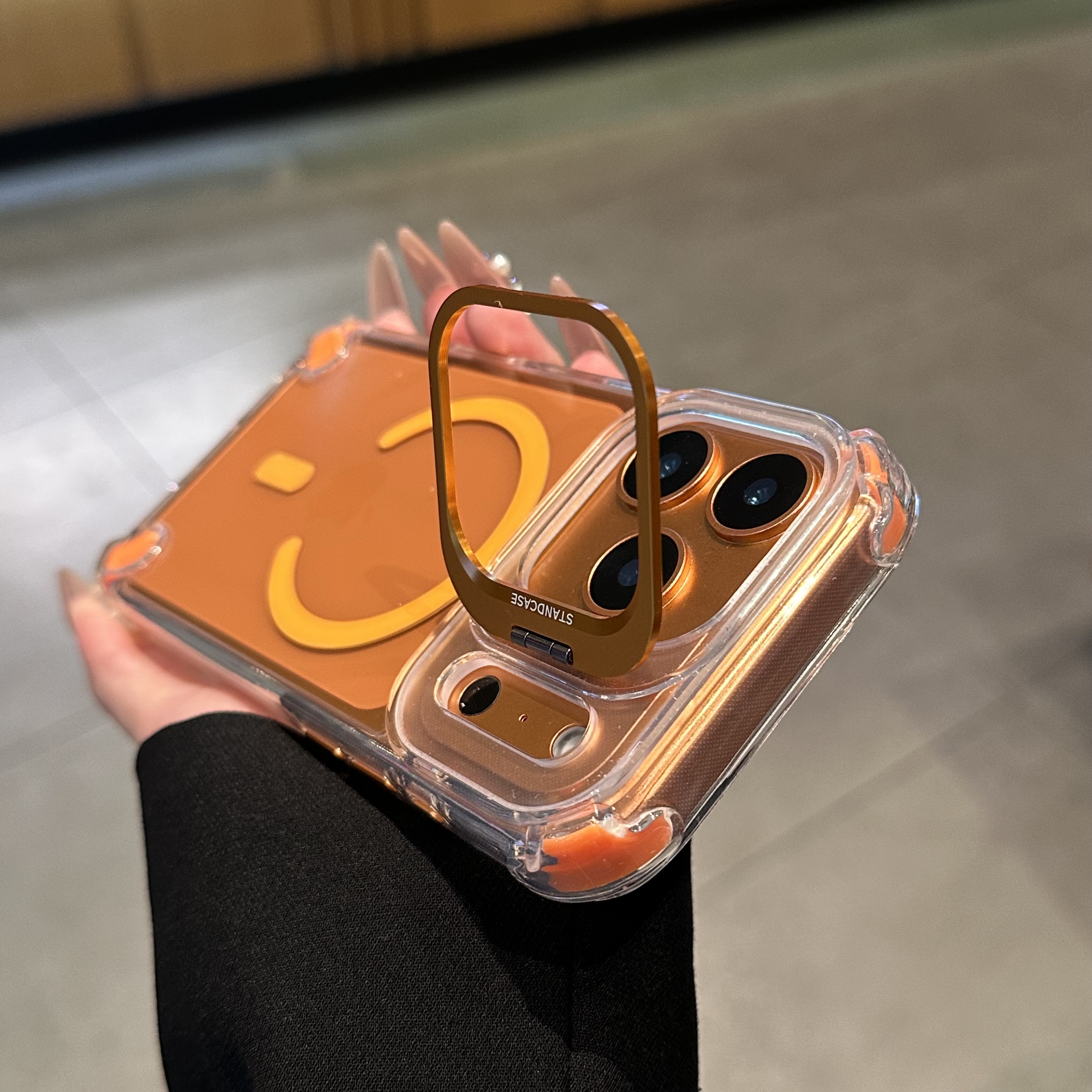 欧克里里U3镜头支架果冻磁吸适用苹果15/16/17promax手机壳14/13