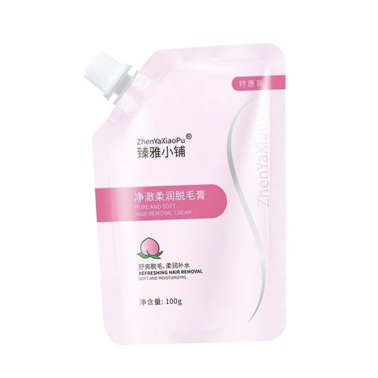 臻雅小铺柔润脱毛膏腿液毛干爽温和刷子一起