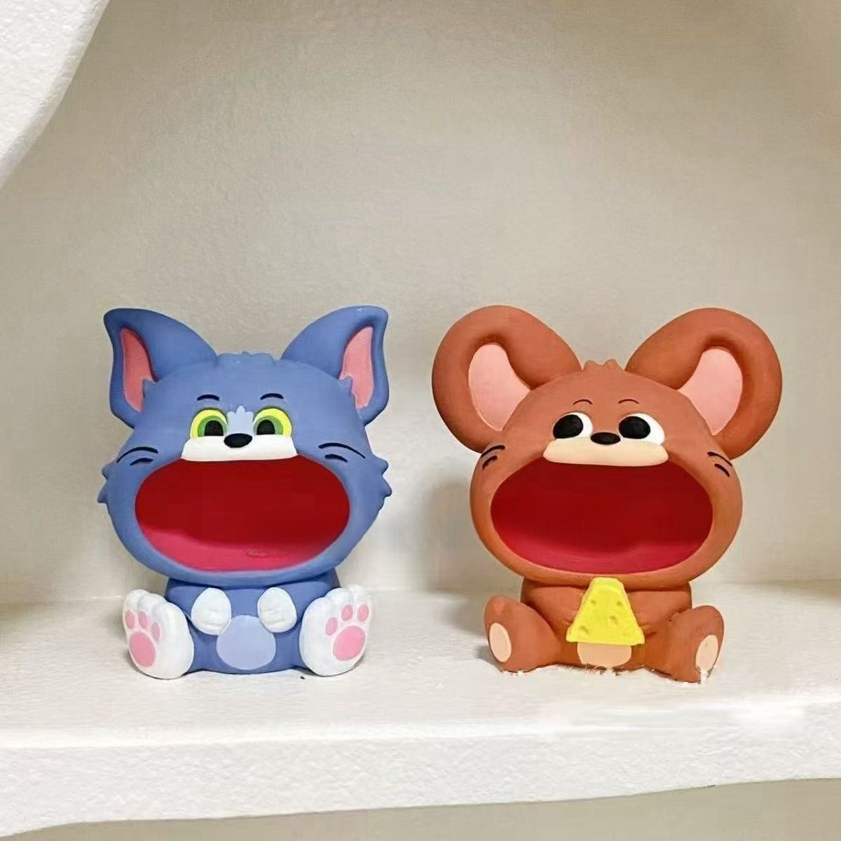 经典收藏款猫和老鼠香薰石膏彩绘娃娃3D立体涂鸦适合3岁以上