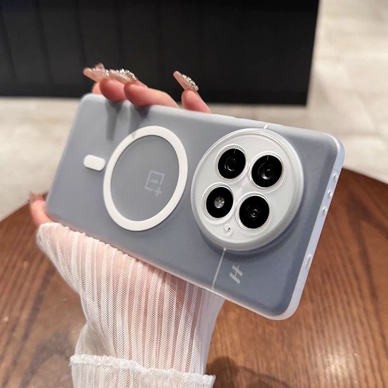 新款适用一加15手机壳超薄一加ACE6磁吸1+13冰雾磨砂简约防摔硬壳