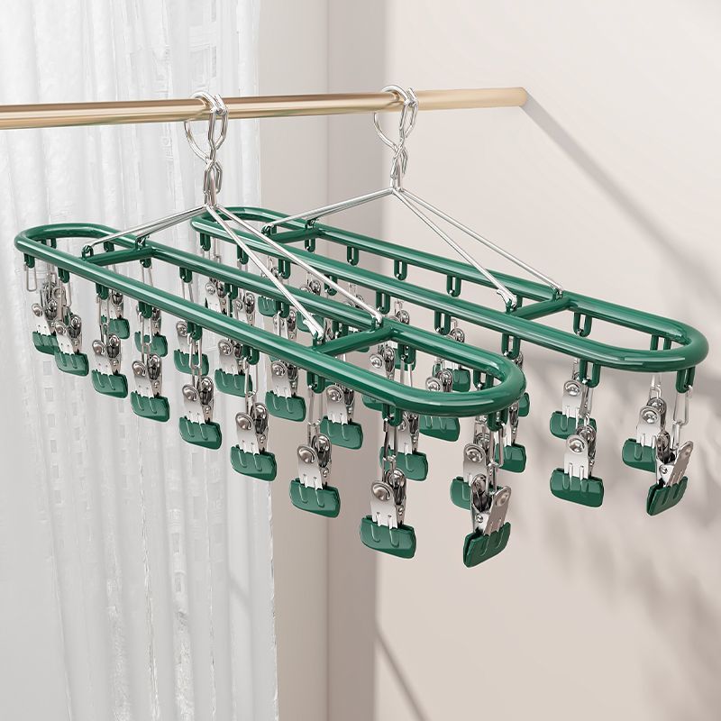 优勤多功能袜子晾晒架多夹子家用无痕内衣内裤凉衣架阳台防风神器