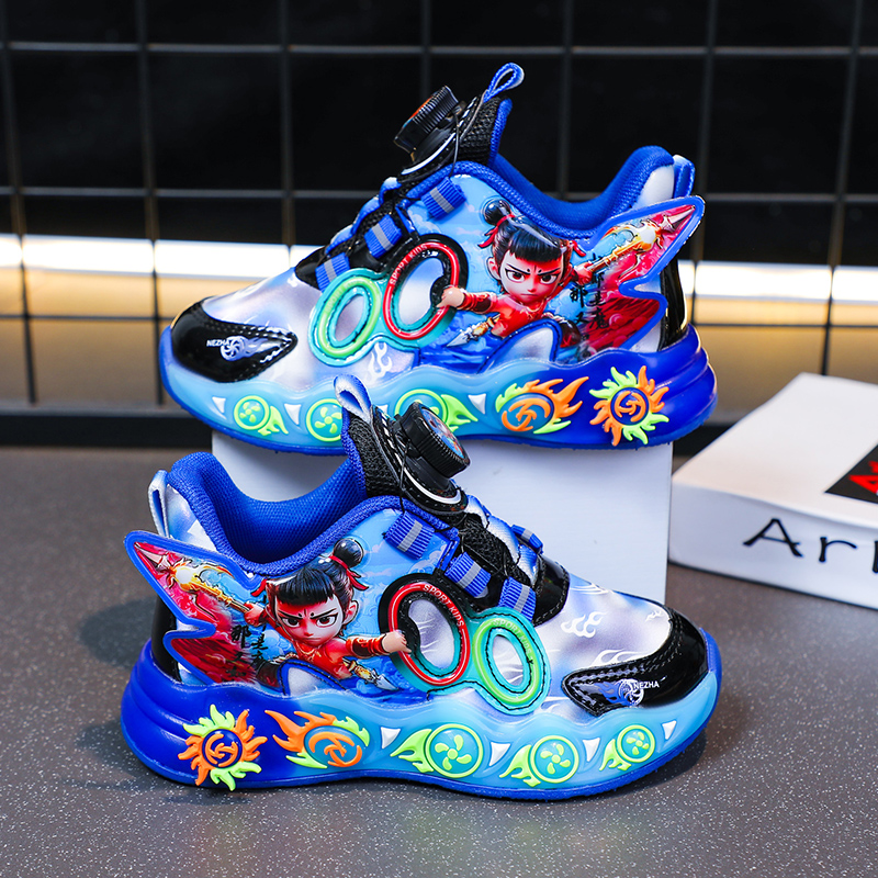 爆款男童运动鞋2025秋冬新款儿童加绒保暖鞋中小童防水皮面跑步鞋