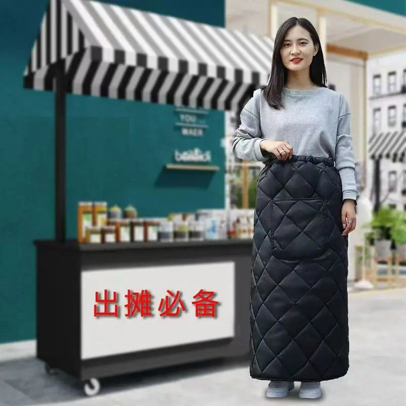 骑车电瓶车半身裙电动车挡风护膝裙冬季加绒加厚保暖防风护腿神器