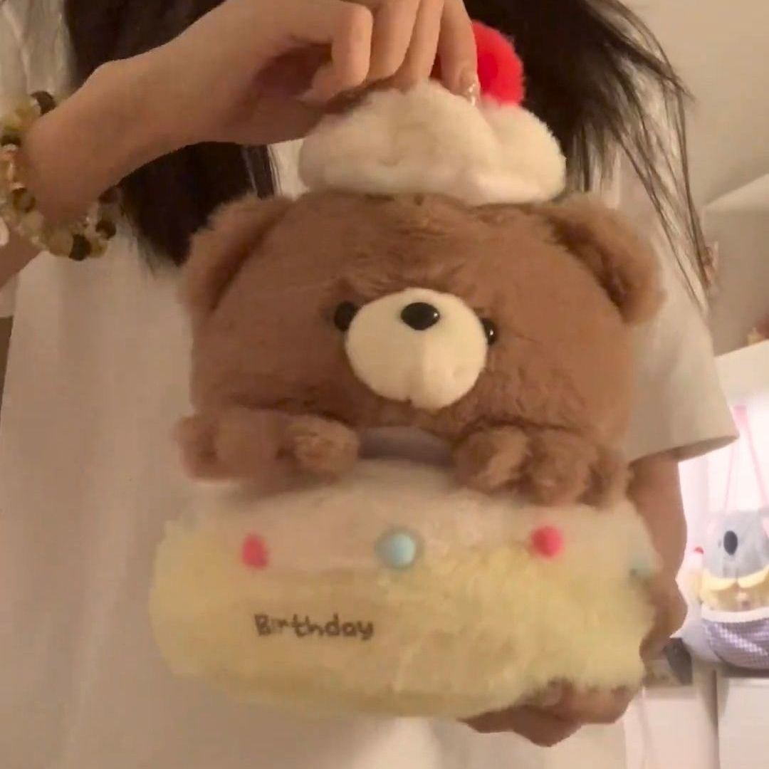 七夕礼物创意蛋糕小熊礼盒情侣毛绒玩具礼品生日送男女生送闺蜜