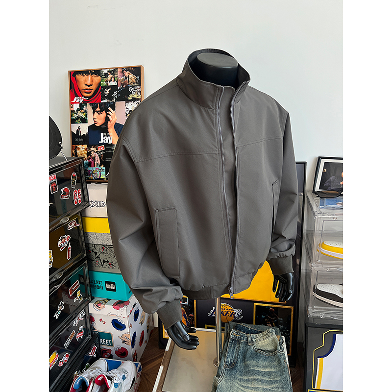 【品质顶】美式三防立领飞行员夹克外套男秋季痞帅硬汉风短款棒球服