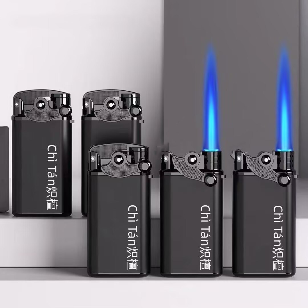 新款黑武士电话机摇臂金属防风打火机创意炫酷高颜值打火机刻字-