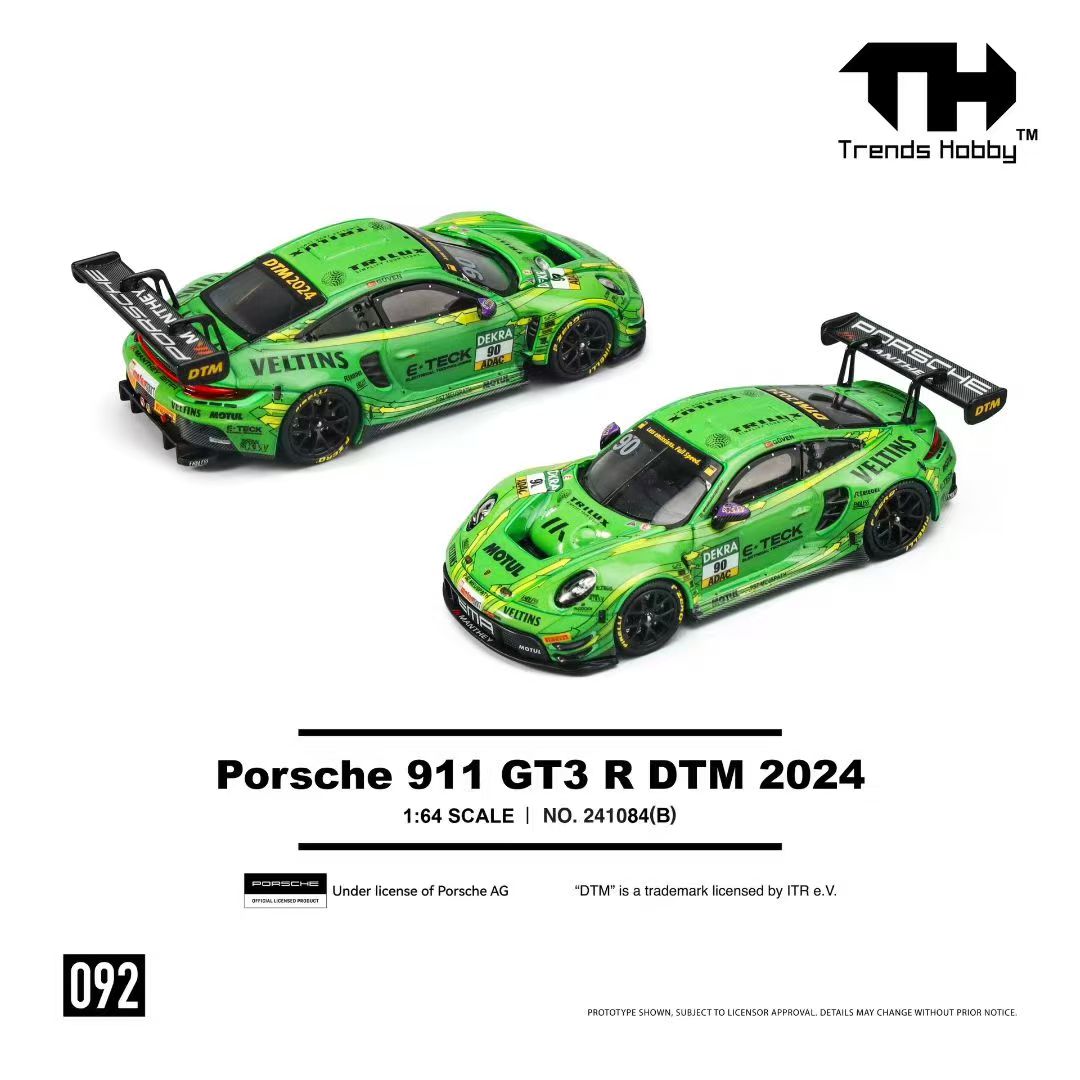 【现货佛山展会】TH 1:64 保时捷 Porsche 911 GT3 R 合金汽车模型