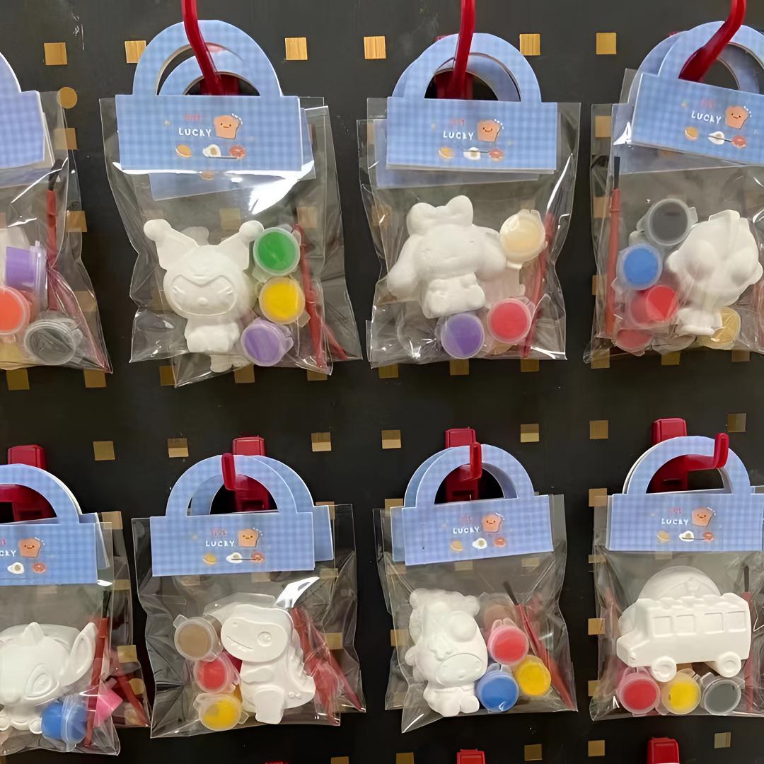 儿童彩绘石膏娃娃独立袋装diy涂鸦61儿童节学生开学礼物活动摆摊