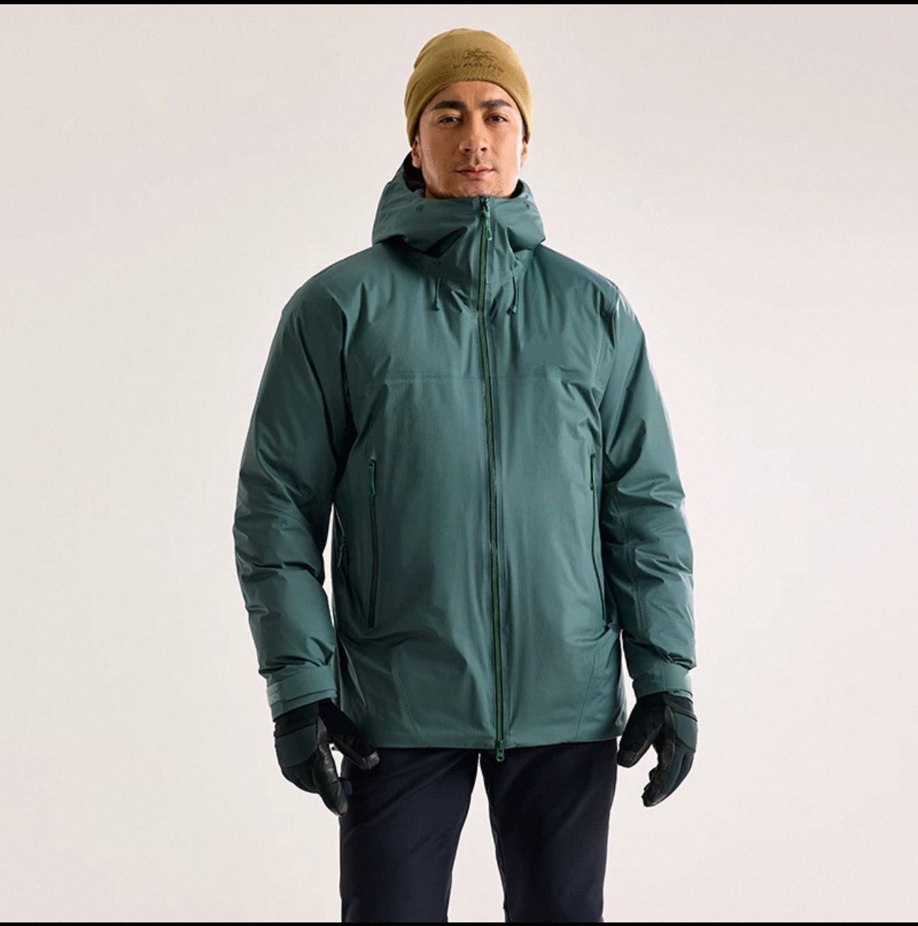 ASB700蓬鹅绒硬壳防风防水适合户外徒步滑雪男士外套