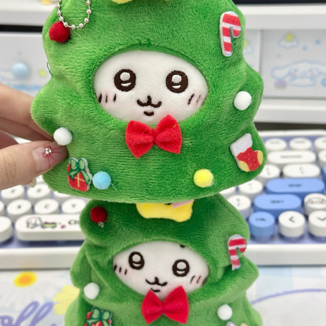 吉伊卡哇乌萨奇娃衣雪人娃衣可爱毛绒圣诞chiikawa娃衣10cm头套