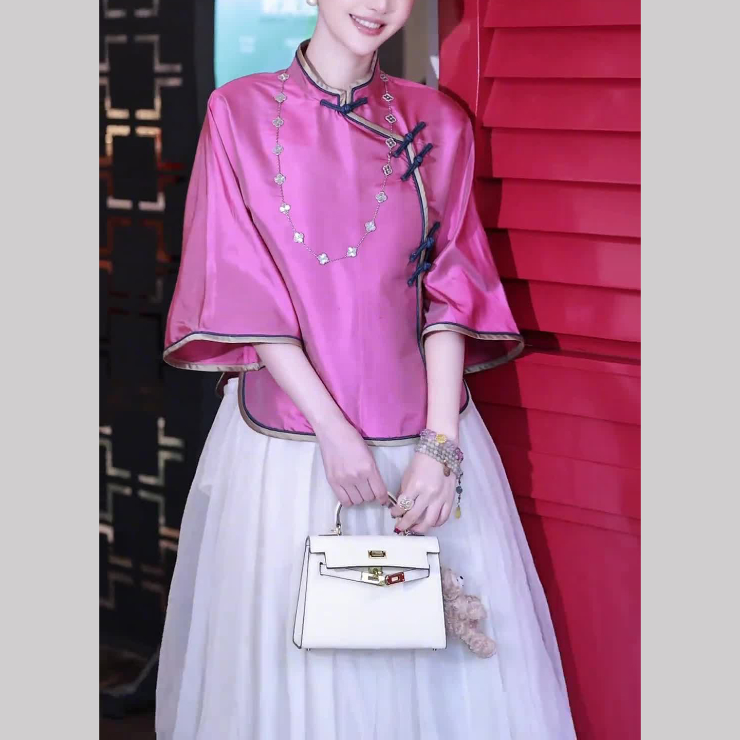 新中式国风女装知性风上衣2025早秋新款老钱风松弛感改良唐装衬衫