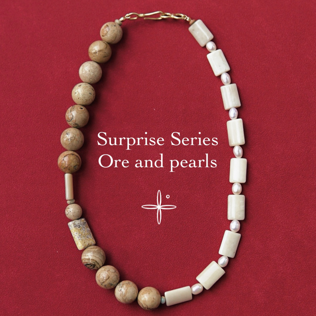 坠链均925银 【B1 SUR】原石珍珠项链.纯银配件