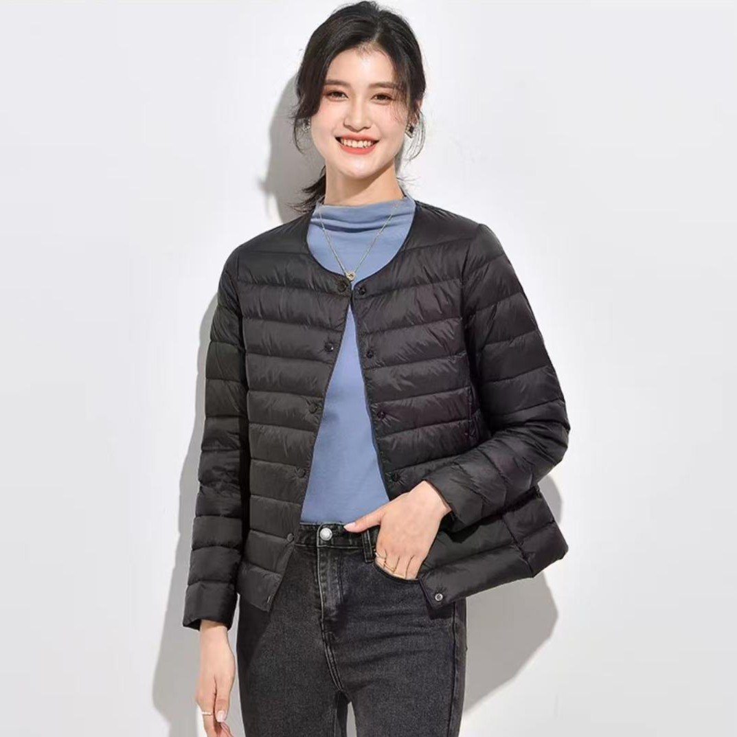新款秋冬款轻薄羽绒服新国标时尚90短款女士保暖外套
