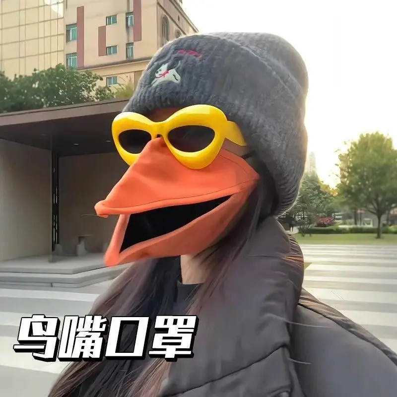 【乌鸦鸟嘴口罩】动物嘴型玩具创意搞怪可动鸟嘴趣味送朋友礼物车摆
