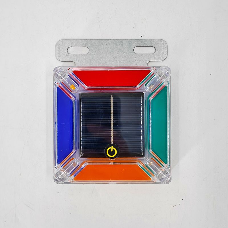 新款汽车防追尾太阳能爆闪警示灯货车电动车车载磁吸太阳能爆闪灯