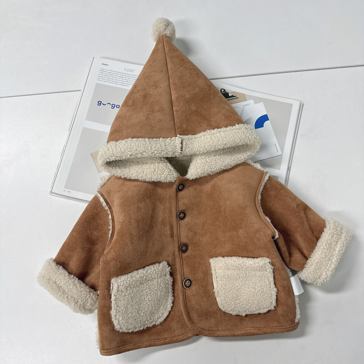 小乐妈 | 麂皮绒2.0 | 连帽设计 | 版型宽松舒适 | 加厚保暖K25