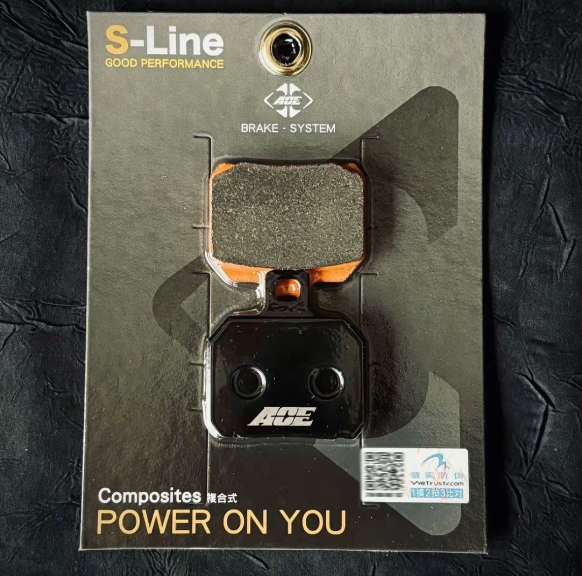 【带防伪码】台湾ACE部品静音刹车皮布雷博水鸟卡钳螃蟹刹车皮