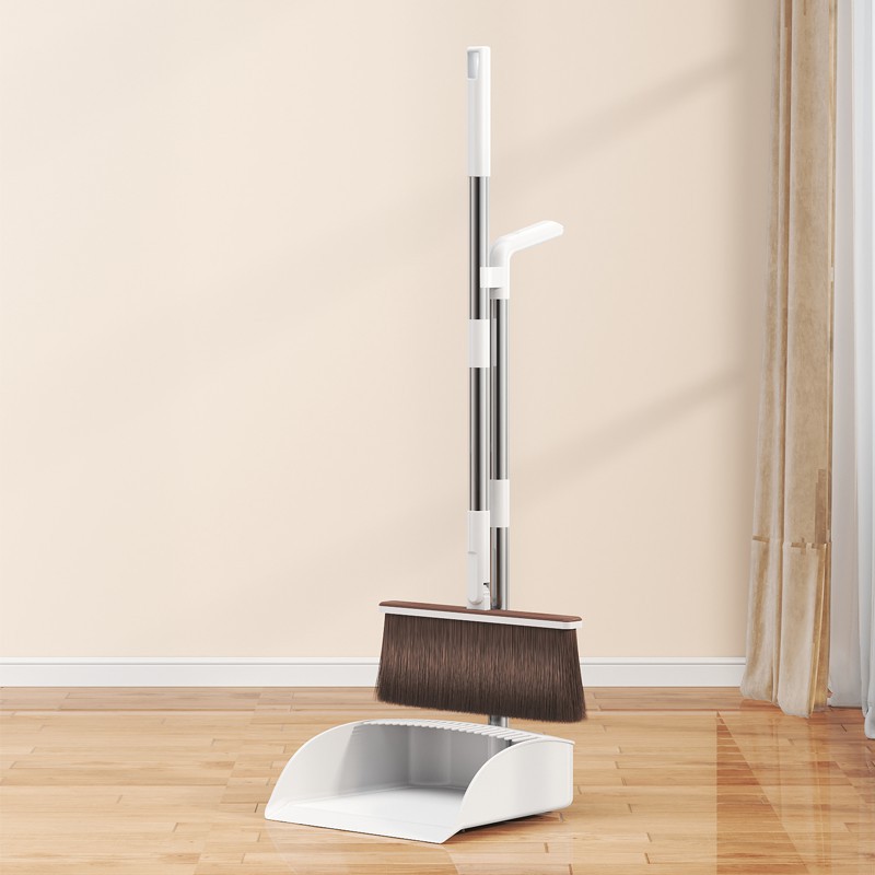 家用扫把簸箕套装软毛笤帚带刮齿扫地神器过滤毛发扫把套装